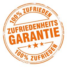 Gütesigel 100 Prozent Zufriedenheits Garantie